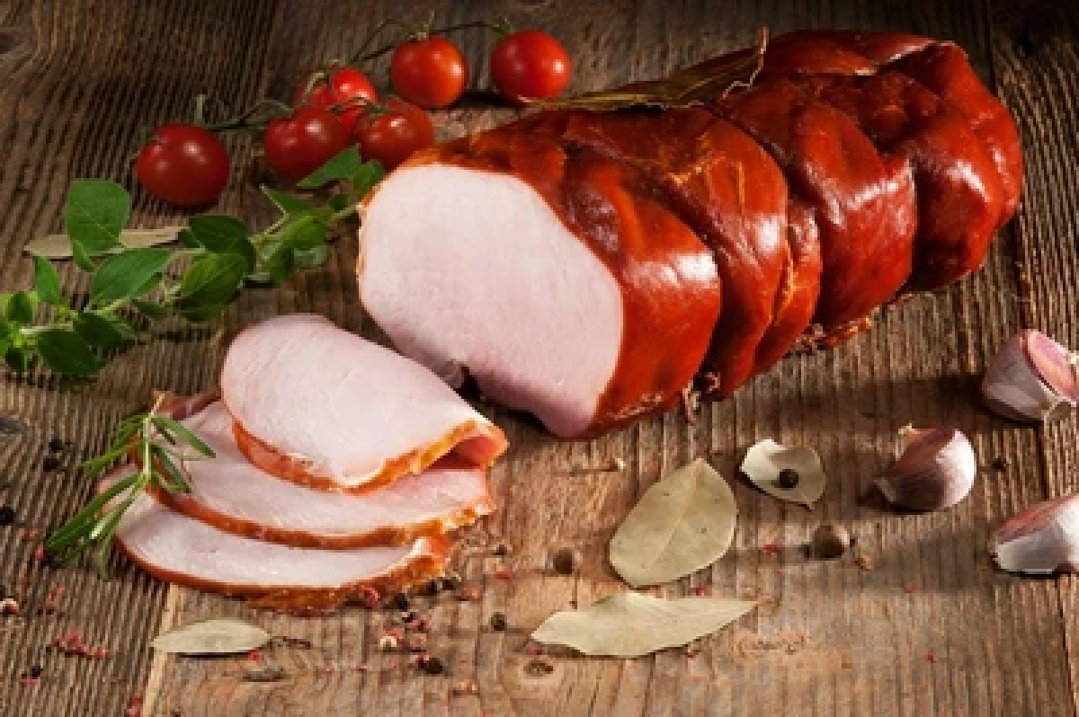 szynka wedzona z lisciem